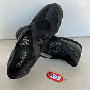 SKECHERS WOMEN'S black MOCCASINS/SHOES SIZE 7 EXCELLENT CONDITION